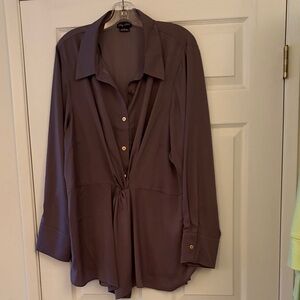 Sz 20 City Chic (L) grey  Women's Blouse